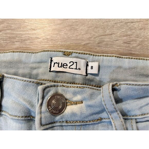 Rue 21 diamond flare bell bottom jeans, size 8 - Picture 8 of 12